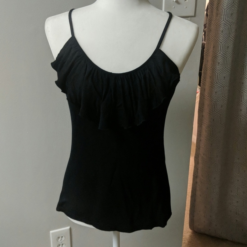 Ruffled Spaghetti Strap Blouse